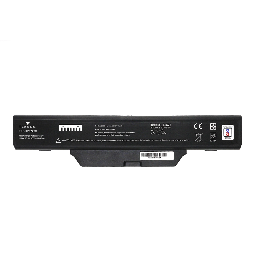 Teksus Laptop Battery Compatible For Hp Compaq 6720S 6C view 2